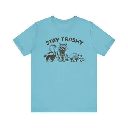 Stay Trashy Racoon Tee, Funny Trashy Animal Tshirt