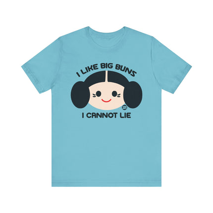 I Like Big Buns Cannot Lie Princess Leia Tee, Funny Leia Buns Tee