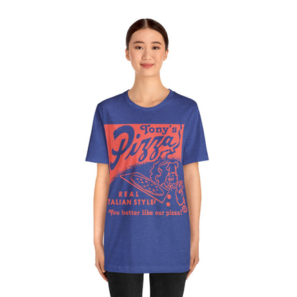 Retro Ton't Pizza Unisex Short Sleeve Tee