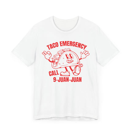 Funny "TACO EMERGENCY CALL 9 JUAN JUAN" Tee Shirt