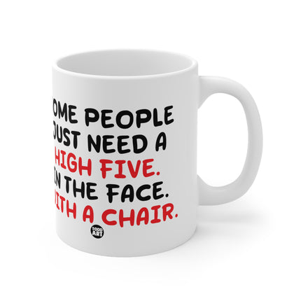 High Five Face Chair Ceramic Mug