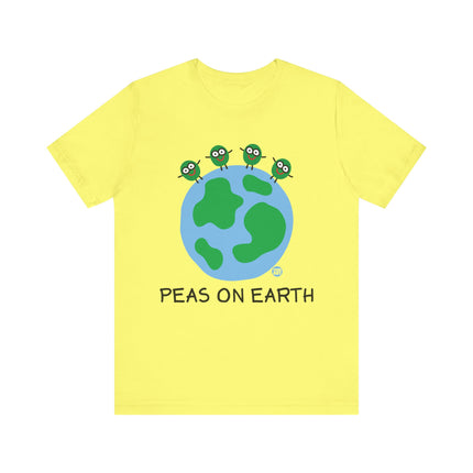 Peas on Earth Unisex Short Sleeve Tee