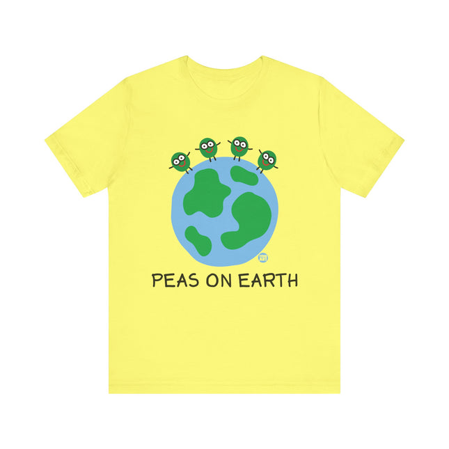 Peas on Earth Unisex Short Sleeve Tee