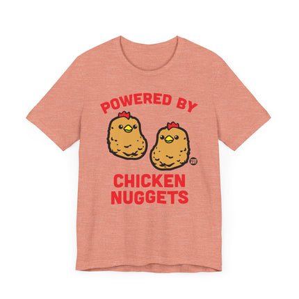 Funny "POWERED BY CHICKEN NUGGETS" Tee Shirt