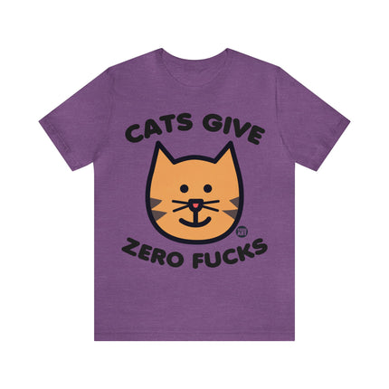 Cats Give Zero Fucks Unisex Tee