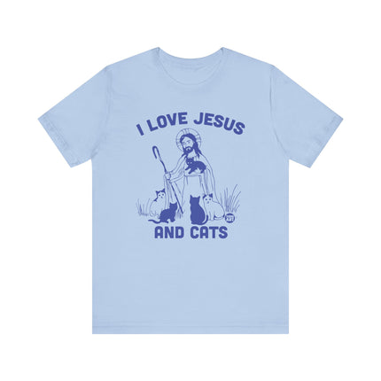 I Love Jesus and Cats Tee