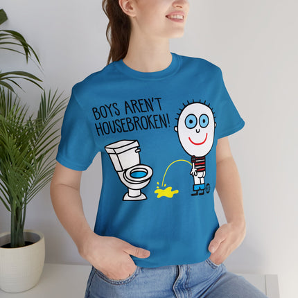 Boys Aren't Housebroken Unisex Tee