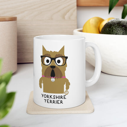 Bow Wow Meow Yorkshire Terrier Ceramic Mug