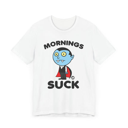 Cute "MORNING SUCK" DRACULA Tee Shirt