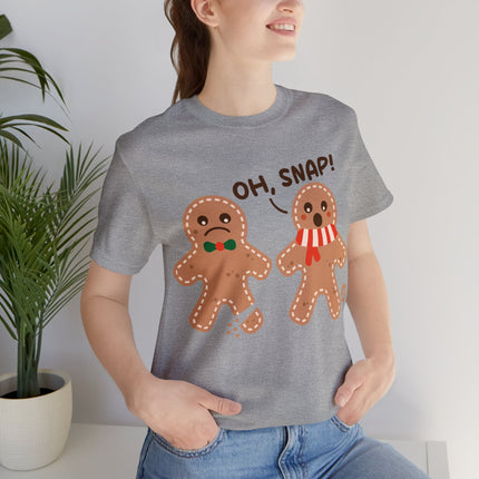 Oh Snap Gingerbread Cookie Xmas Unisex Tee