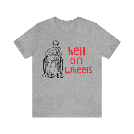 Hell On Wheels Old lady Unisex Short Sleeve Tee