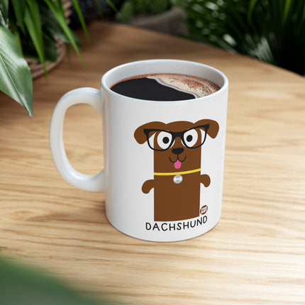 Bow Wow Meow Dacshund Ceramic Mug