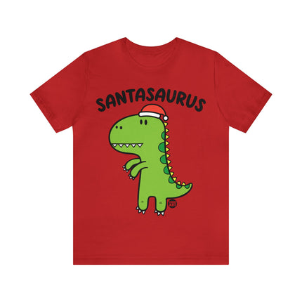 Santasaurus Dinosaur Christmas Unisex Tee