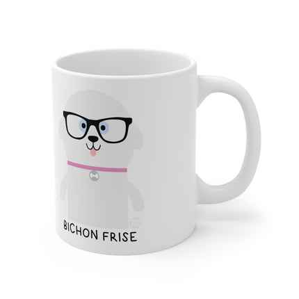 Bow Wow Meow Bichon Frise Ceramic Mug