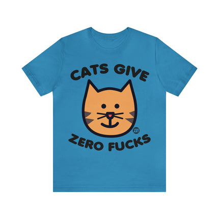 Cats Give Zero Fucks Unisex Tee