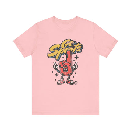 Go Sports Tee, Cute Go Sports Foam Finger Tshirt