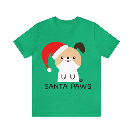 Santa Paws Dog Christmas Unisex Tee