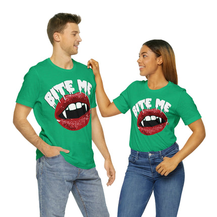 Bite Me Vampire Teeth Unisex Tee