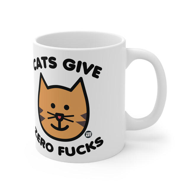 Cats Give Zero Fucks Ceramic Mug