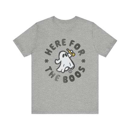 Here for the Boos Ghost Tee, Funny Ghost Pun Tshirt