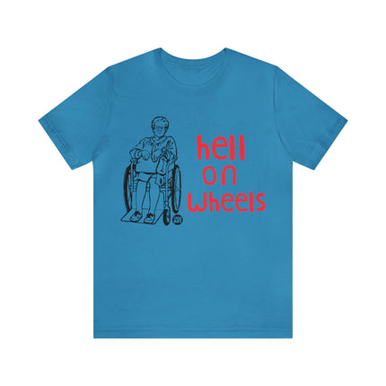 Hell On Wheels Old lady Unisex Short Sleeve Tee