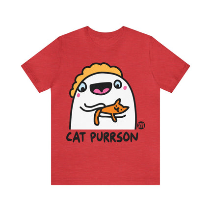 Cat Purrson Unisex Short Sleeve Tee