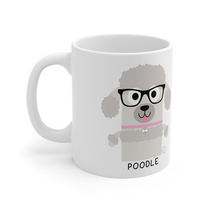 Bow Wow Meow Poodle Ceramic Mug