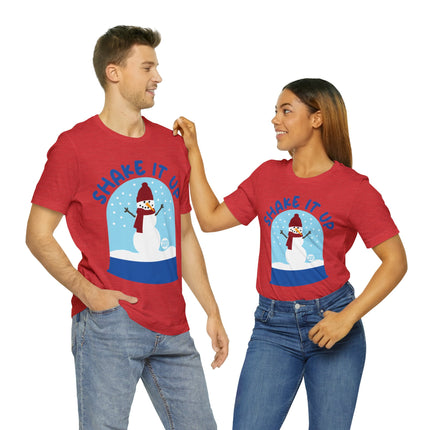 Shake It Up Snowglobe Christmas Unisex Tee