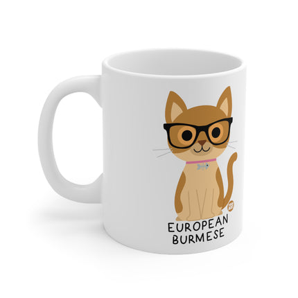 Bow Wow Meow European Burmese Ceramic Mug