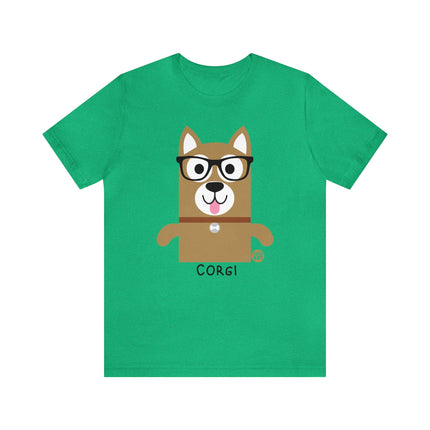 Bow Wow Meow Corgi Unisex Tee