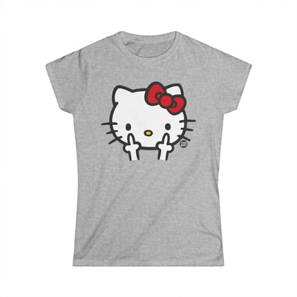 Hello Kitty Fuck off Womens Softstyle Tee