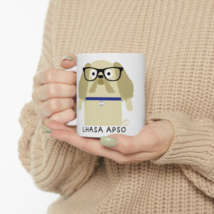 Bow Wow Meow Lhasa Apso Ceramic Mug