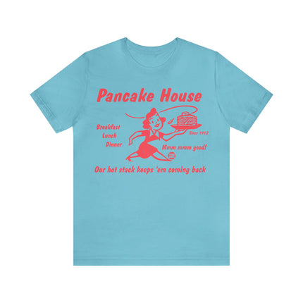 Retro Pancake House Unisex Short Sleeve Tee