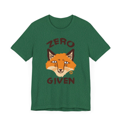 Funny "No Fox Given" Graphic Tee