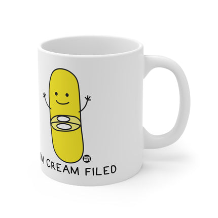 Cream Filled Ceramic Mug