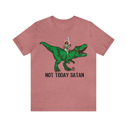 Not Today Satan Jesus Unisex Short Sleeve Tee