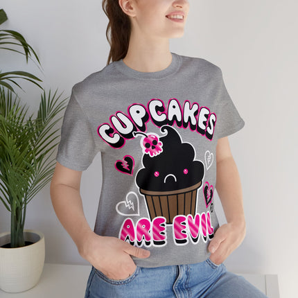 Cupcakes Are Evil Unisex Tee