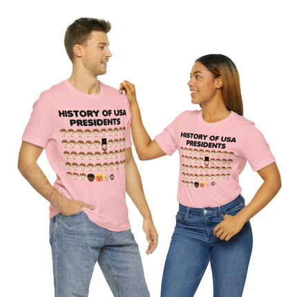 History of US Presidents Unisex Short Sleeve Tee