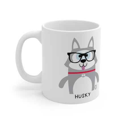 Bow Wow Meow Husky Ceramic Mug