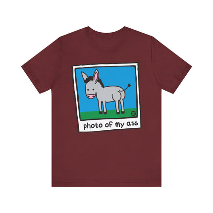 Funny "PHOTO OF MY ASS" Donkey Tee Shirt