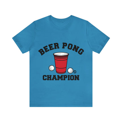 Beer Pong Champion Unisex Tee