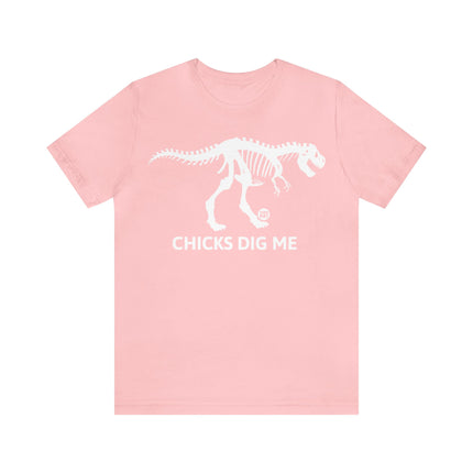 Chicks Dig Me Dinosaur Unisex Tee