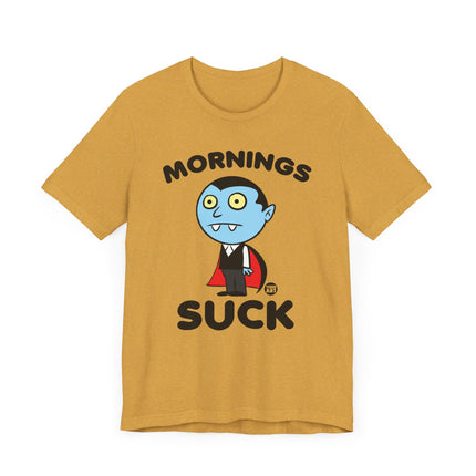 Cute "MORNING SUCK" DRACULA Tee Shirt