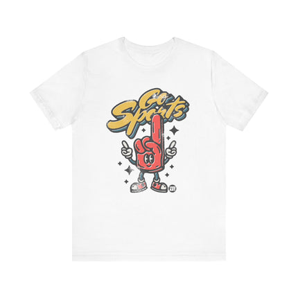 Go Sports Tee, Cute Go Sports Foam Finger Tshirt