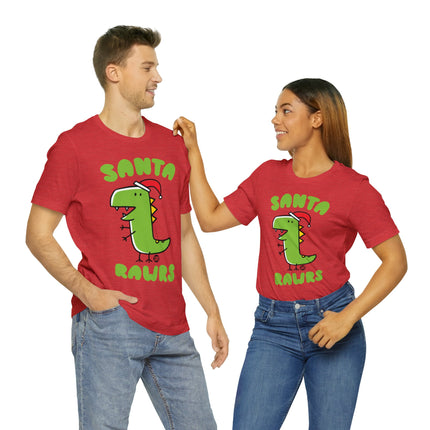 Santa Rawrs Christmas Unisex Tee