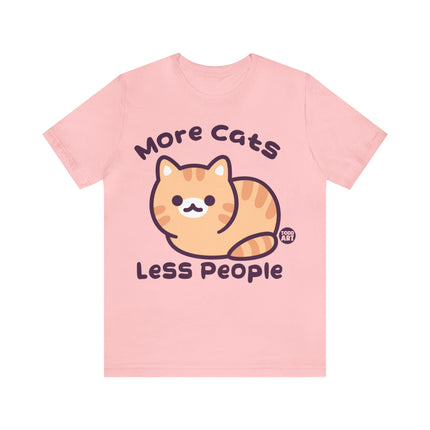 More Cats Less People Unisex Short Sleeve Tee