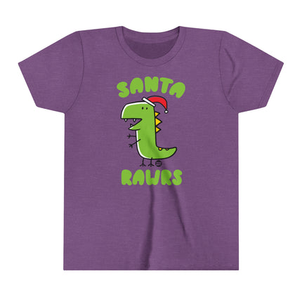 Santa Rawrs Kids Short Sleeve Tee