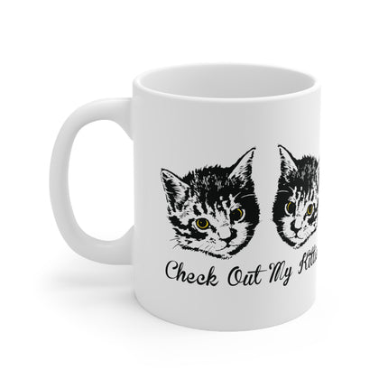 Check Out My Kitties Ceramic Mug