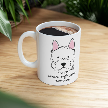 Dog Breeds West Highland Terrier Ceramic Mug