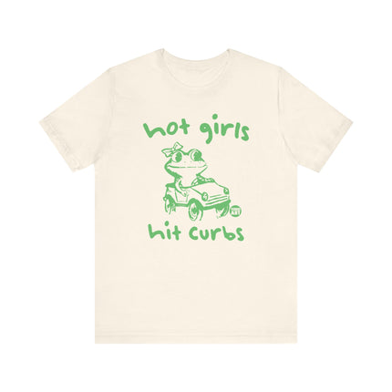 Hot Girls Hit Curbs Tee, Cute Hot Girls Frog Tshirt